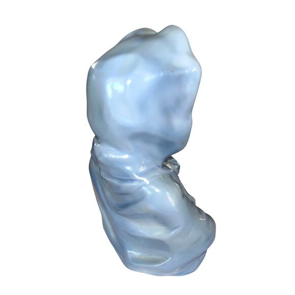 Porcelain Madonna & Child Figurine In Blue & White Religious Decor 6.5" Tall - Picture 3 of 6